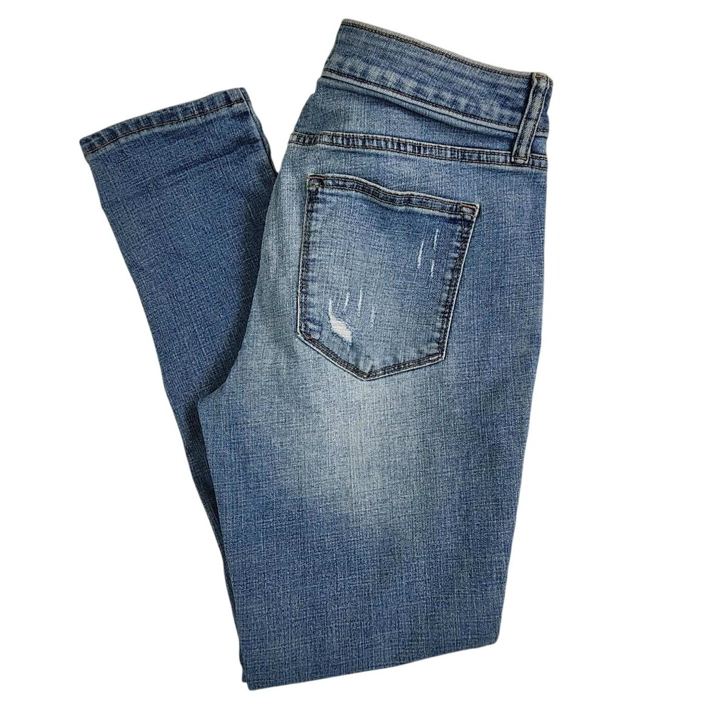Sonoma Skinny Distressed Blue Women Size 10‎ Light Wash Denim Jeans
